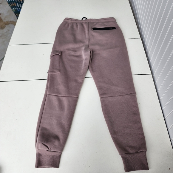 Thletex Taupe Beige Jogger Sweat Pants Men's Pull On Drawstring Poly Thick M - Picture 10 of 11